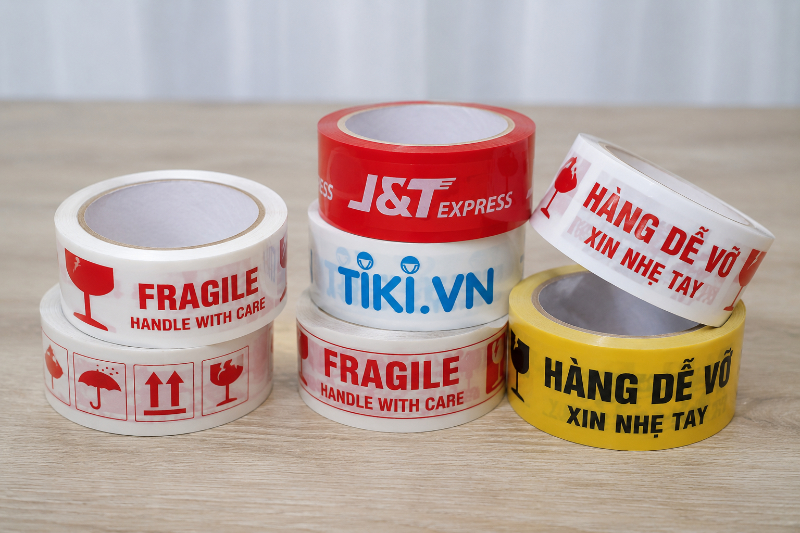 Khái niệm băng dính in chữ