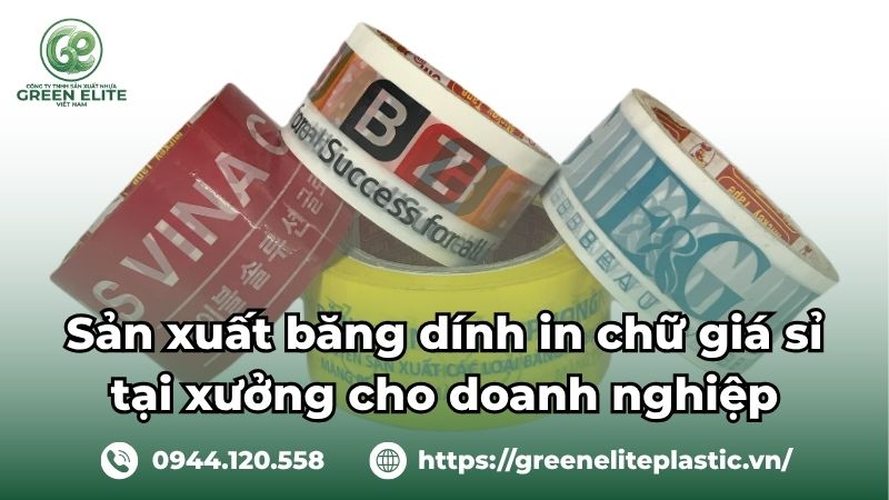 Băng dính in chữ theo yêu cầu