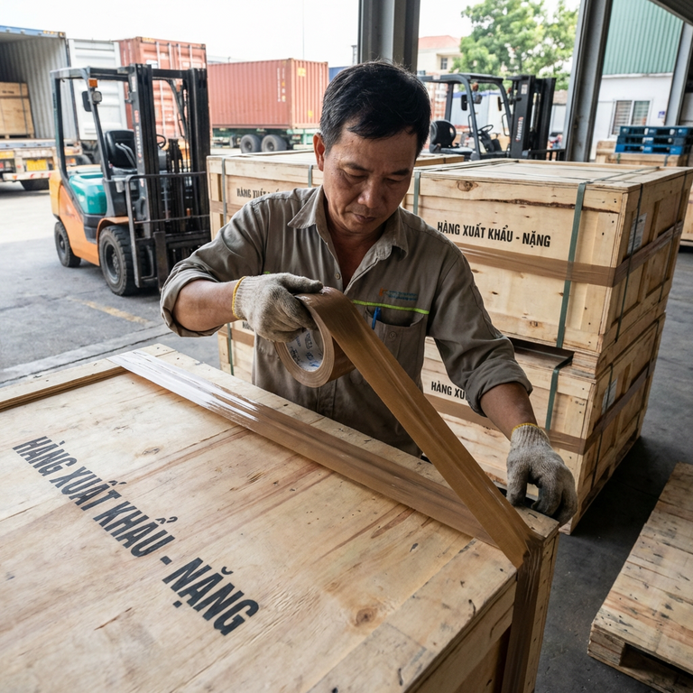 Băng Keo Vải Siêu Dính Cho Hàng Nặng Và Hàng Xuất Khẩu