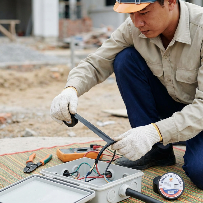 Băng Dính Cao Su Non Cách Điện Và Bài Toán An Toàn Khi Đấu Nối