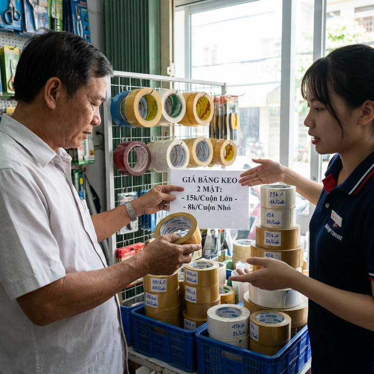 Băng Dính Hai Mặt Bao Nhiêu Tiền Và Cách Đọc Giá Cho Đúng