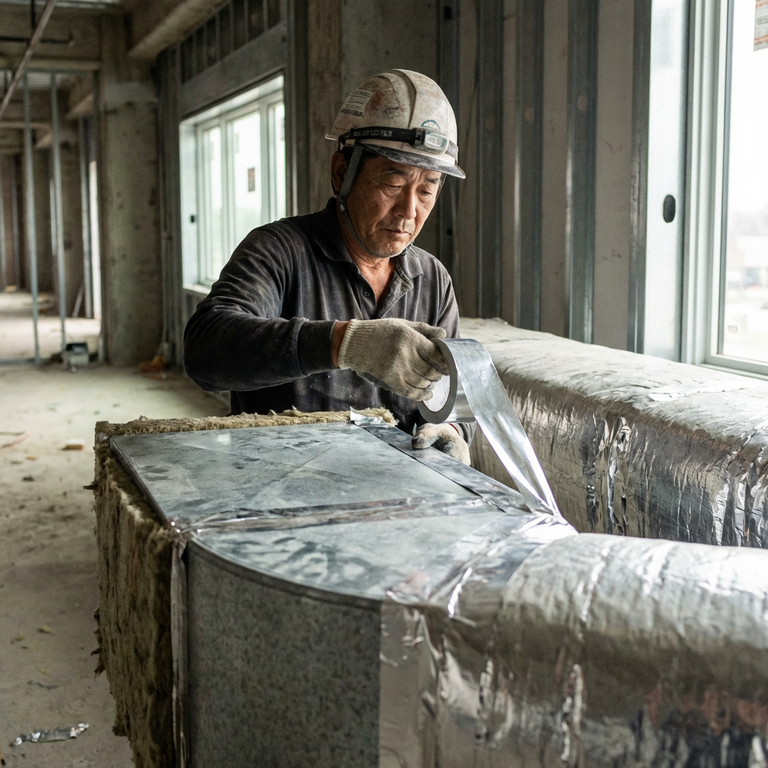 Băng Keo Dán Nhôm Cho Thi Công Công Trình HVAC Và Cách Nhiệt