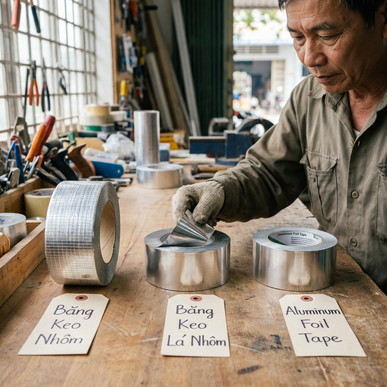 Phân Biệt Băng Keo Nhôm, Băng Keo Lá Nhôm Và Aluminum Foil Tape