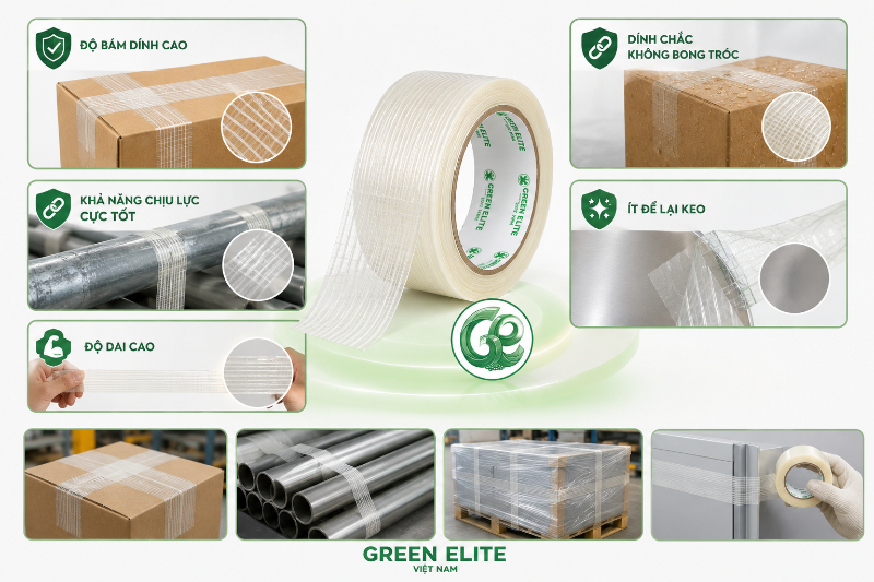 Ưu điểm nổi bật của băng keo sợi thủy tinh