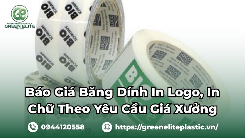 Băng dính in chữ, in logo giá tốt