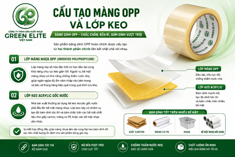 cấu tạo băng keo opp