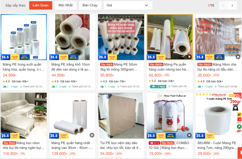 Mua qua các sàn thương mại điện tử