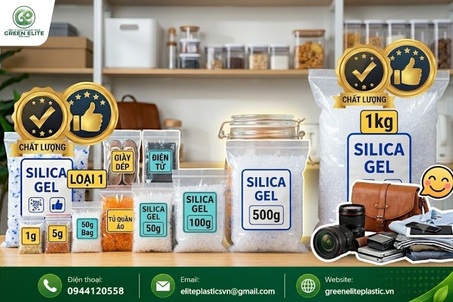 Cách Chọn Kích Thước Và Trọng Lượng Gói Hạt Hút Ẩm Phù Hợp