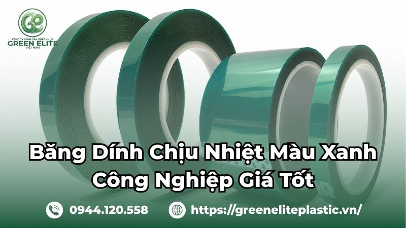 Băng dính chịu nhiệt màu xanh