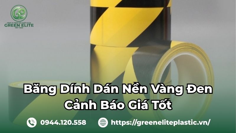 Băng dính dán nền vàng đen