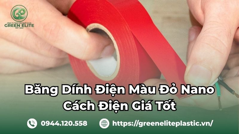 Băng dính điện màu đỏ nano