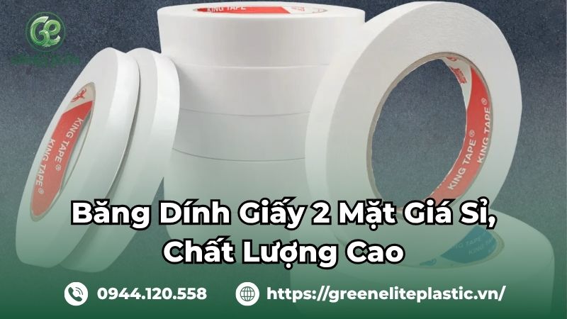 Băng dính giấy 2 mặt chất lượng cao