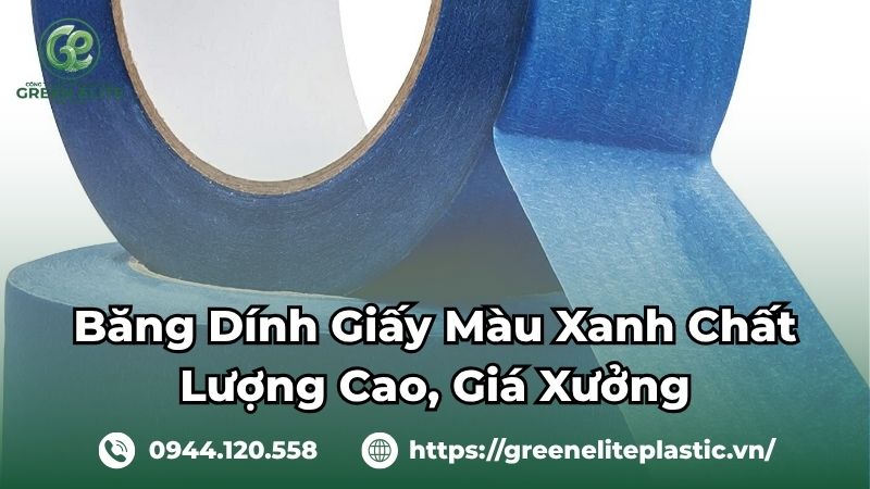 Băng dính giấy màu xanh chất lượng