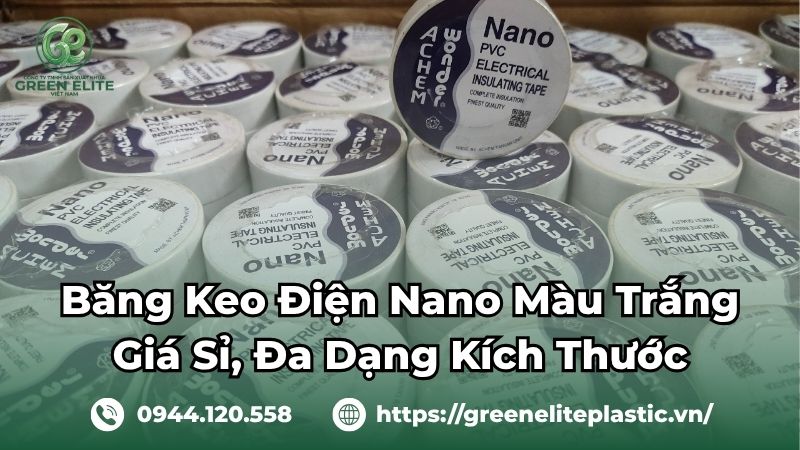 băng keo điện nano màu trắng