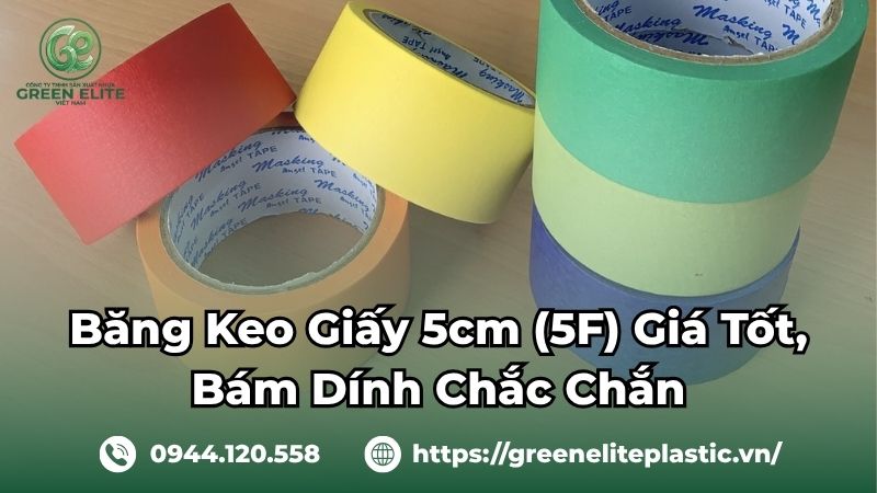 Băng keo giấy 5cm chất lượng cao