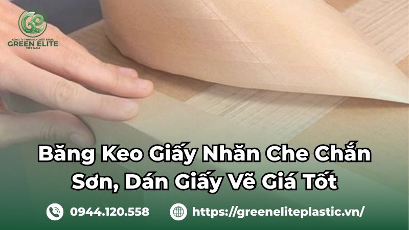 Băng keo giấy nhăn che sơn giá xưởng