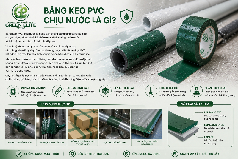 khái niệm băng keo pvc chịu nước