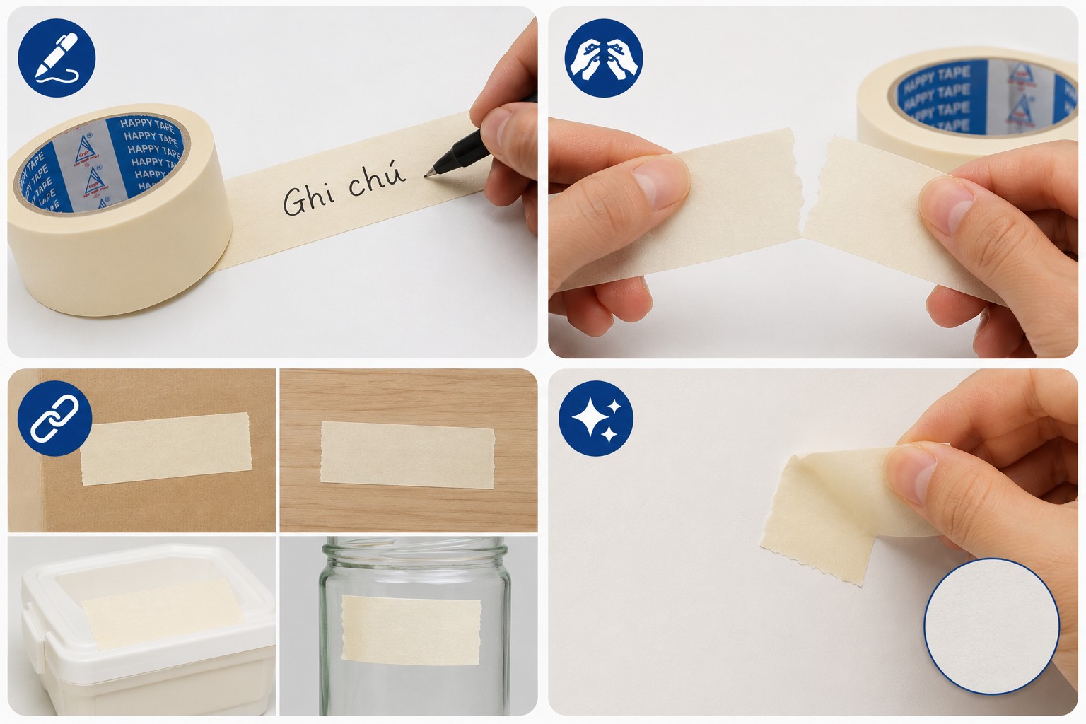 Đặc điểm nổi bật băng keo giấy 5cm