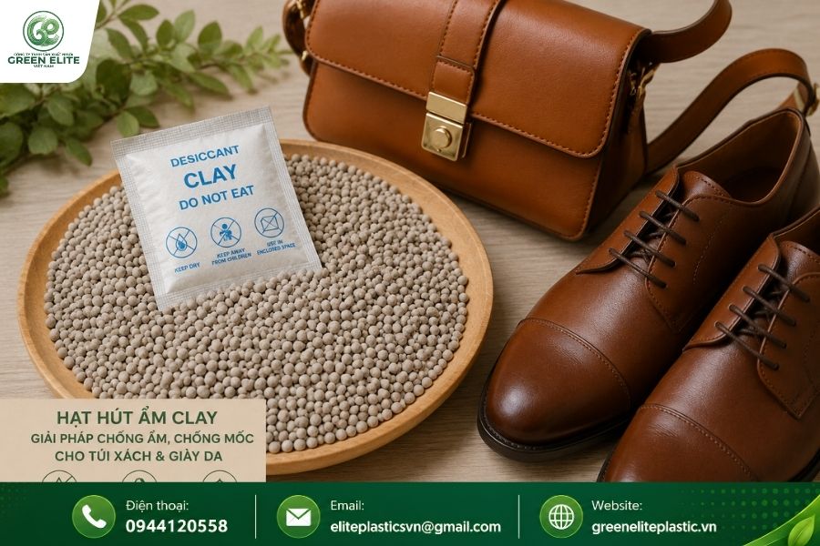 goi hut am clay cho giay da tui xach