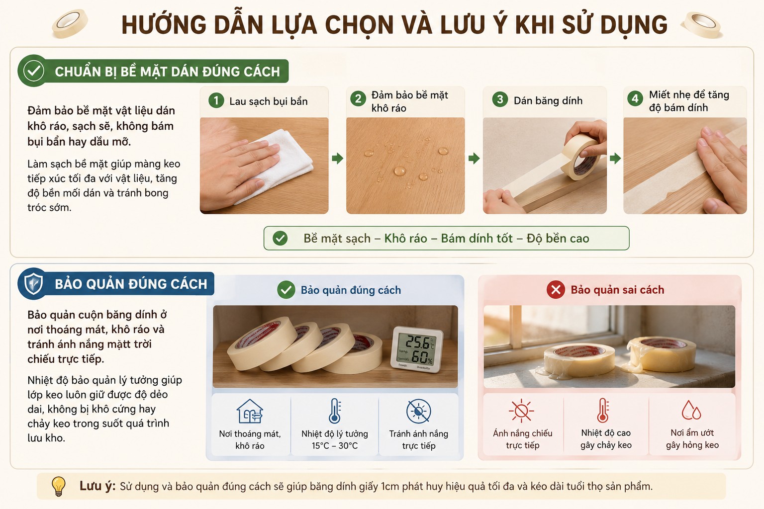 Hướng dẫn lựa chọn và lưu ý khi sử dụng