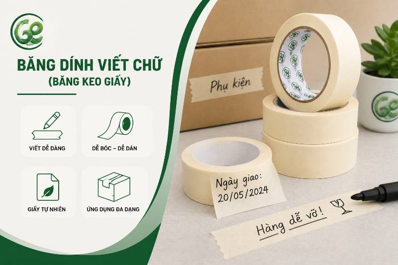 khái niệm băng dính viết chữ