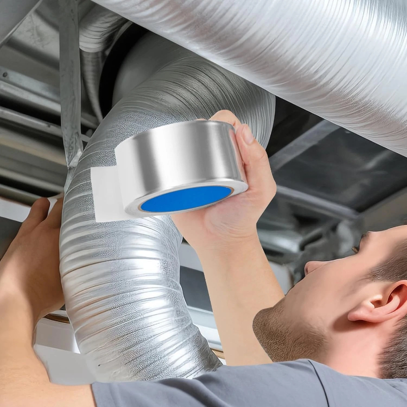 Băng keo bạc nhôm giúp thi công hệ thống ống gió