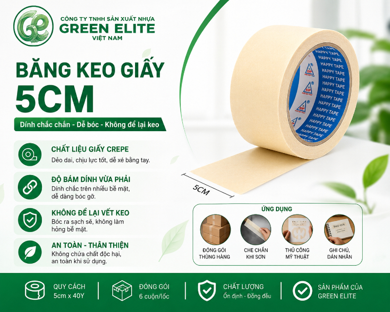 Thông tin băng keo giấy 5cm