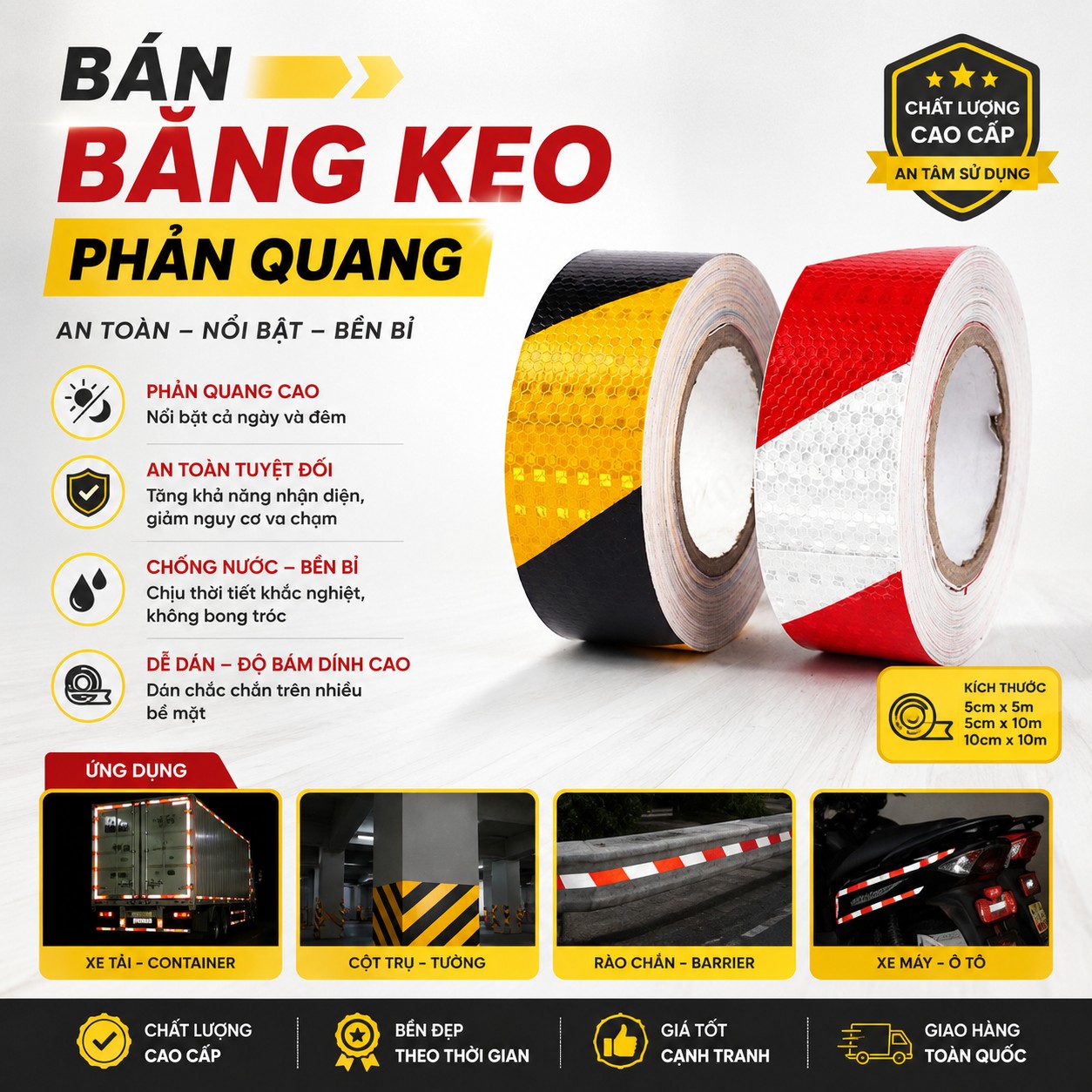 Thông tin băng keo phản quang HCM