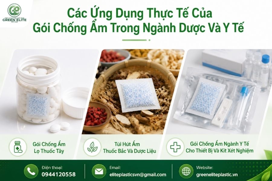 ung dung cua goi hut am duoc pham