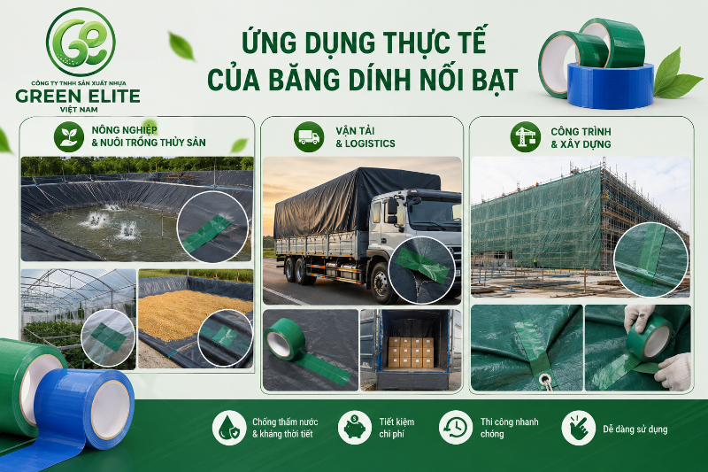 Ứng dụng thực tế của băng dính nối bạt