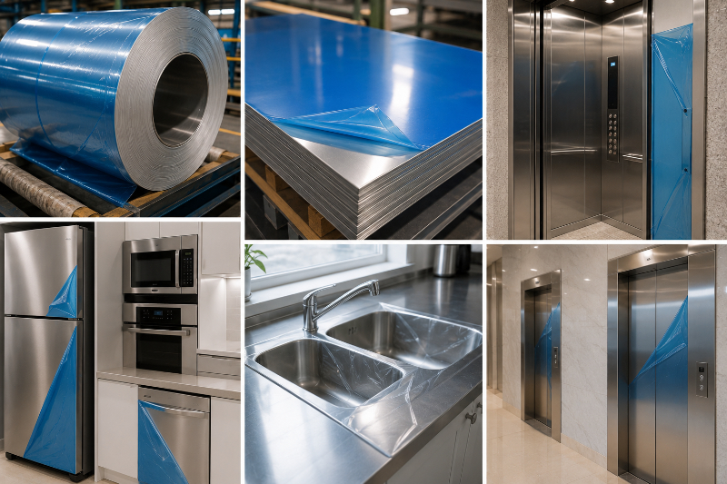 Ứng dụng của băng keo bảo vệ bề mặt inox