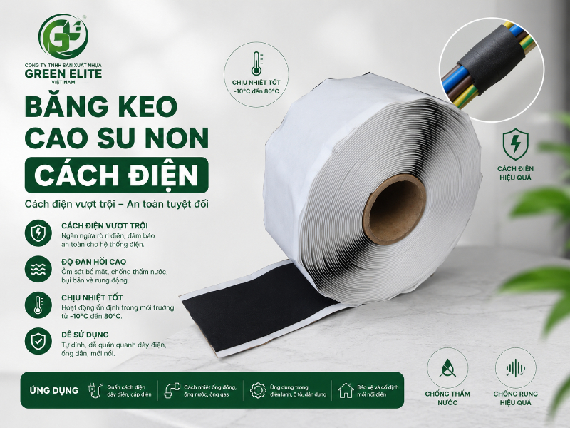 Băng keo cao su non cách điện