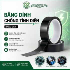 Băng dính tĩnh điện màu đen