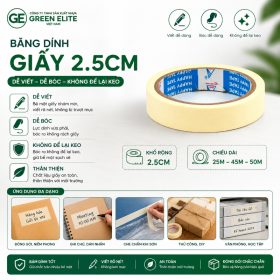 Băng keo giấy 2.5 cm