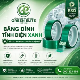 Băng dính tĩnh điện xanh