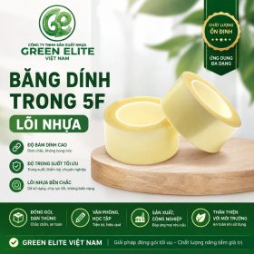 Băng dính trong 5f lõi nhựa